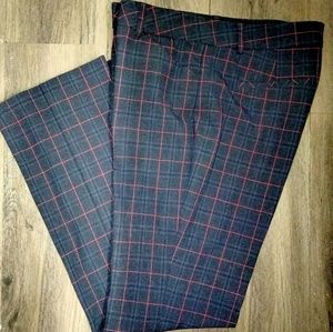 Women's Express dress pants, Blue/Gray, w/ pink pinstripes, Size 12Regular